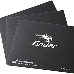 Ender 3 Bed Mat for Creality Ender 3 Build Plate, Ender 3 Print Plate, Ender 3 Heat Bed Platform Sticker Sheet, Hot Bed Build Surface Plate Tape for Ender-3 Ender 3X CR-20, 235x235mm (Pack of 3)-image-15