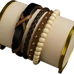 tachyon sports hub-focus on future Tachyon Multi-Strand Leather & Wood Bracelet Set-picture-46
