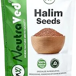 NeutraVed Halim Seeds 350g | Aliv for Eating Superfood & Hair Growth | Asaliya | Garden Cress | Haleem Seeds | Immunity Booster - 350g-picture-32