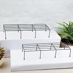 Nurturing Green® Pack of 2 Black Plant Stands for Home, Balcony, Outdoor | Metal Stand for Flower Pots, Planters, Vases | 24 Inch Long & 8.5 Inch Wide | Perfect for Living Room & Garden-picture-11