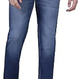 cantabil Men's Solid Flat Front Mid Rise Full Length Regular Fit Casual Jeans (P_MDNM00694)-picture-21
