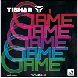 Game Table Tennis Rubber, Medium-Soft Sponge, High Control & Spin, ITTF Approved, 2.0mm (Red) image 1