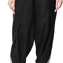 9rasa Women's Cotton Solid Harem Dhoti Pants for Casual FusionWear Workwear-picture-44
