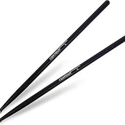 Drumstick Set, Black 7A Drumsticks, Drumsticks, Professional Drumsticks for Live Performances and Studio Recording-picture-23