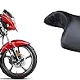 carbox,Campatibal with Removable & WashabHero Super Splendor BS6 PU Leather Waterproof Single Bike Seat Cover for Hero Super Splendor BS6 (Black)-picture-48