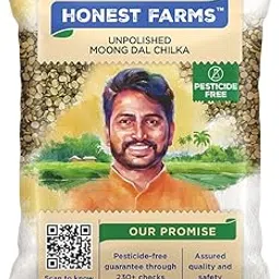 DeHaat Honest Farms Pesticide Free Unpolished Moong Dal Chilka 500 GM-image-17