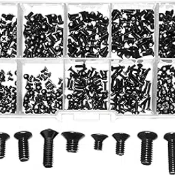 COOLCOLD 500 Pcs Laptop Screws Kit | Universal Notebook Computer Replacement Screws for SSD, HDD, Hard Drive & Keyboard Repair | Compatible with Dell, HP, Lenovo, Acer, Asus, Toshiba, Samsung (1 Box)-picture-45
