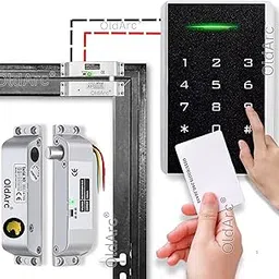 OldArc KM-35 Access Control System | Electric Bolt Lock with Pin + RFID Card Door keypad Access Control kit | 12V 5amp Adapter + Exit Switch + RFID Electric Door Lock kit for Office Door-picture-26