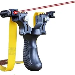 Shot Catapult for Adults Beginner Youth for Outdoor Games, Recreational, Fishing and Fitness Toy Set Laser Slingshot with Handle for Hiking, Camping| Gulel Toy Set-picture-10