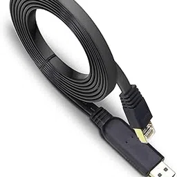 MICROWARE USB Console Cable 1.5 Meter USB to RJ45 Serial Adapter Compatible with Router/Switch of Cisco, NETGEAR, Linksys, Windows, Linux System (Black/Blue)-picture-38