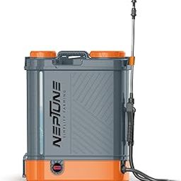 Neptune Simplify Farming Max-14-Plus 20L Backpack Battery Operated Sprayer | 12V 12AH Double Motor | 0-120 PSI Adjustable Pressure with 5 Nozzles | with Italian Gun for Agriculture and Garden Use-image-78