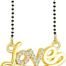 Valentine's Love letter G Gold plated Latest pendant alphabet Mangalsutra-image-28