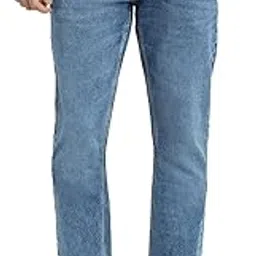 parx Men Low Rise Tapered Fit Knitted Pattern Cotton Polyester Blend Flat Front Jeans-picture-54