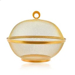 TAGROCK Apple Shape Steel Net Multipurpose Fruits & Vegetables Storage Basket Rice Stainer for Kitchen, Pack of 1, Assorted Color-picture-53