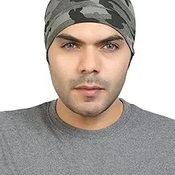 bismaadh Army Print Beanie Cap Headwear with Ear Covers, Skull Cap Cycling Helmet Liner for Adults Women and Men Unisex Elastic Size Universal-picture-54