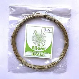Brass String Coil Gauge 24, 0.56 mm, 0.022 inch For Sitar Sarod Israj Dilruba-picture-16