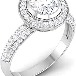 avsar jewellery 14k (585) White Gold Ring for Women-picture-51
