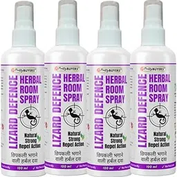 PrettyBUYERS Herbal Lizard Repellent Spray | Lizard Defence Made With Essential Oil | Eco-Friendly & Biodegradable 100MLx4-picture-61