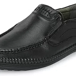 blue leather by centrino Genuine Leather Men's Formal Slip on Loafers |Comfort Trendy Non Lace-Up Design |Flexible Mocassins |Leather with Anti-Skid Sole |Perfect for Walking & Business Work (3942)-picture-15