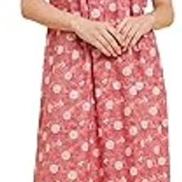 sweet dreams OCW-3030 Blue Cotton Maxi Casual Regular Night Dress-picture-24