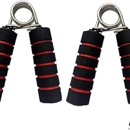 PMG Kansal Spring Hand Grip Pow Exerciser Sponge Forearm Grip Strengthener Carpal Expander Hand Training Finger Strength Finger Trainer (Red) (Blue)-picture-29