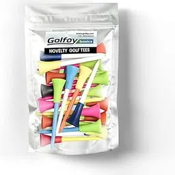 Golfoy Basics Cushioned Rubber Top Mixed Colors Plastic Golf Tees - 85mm (Pack of 20)-picture-49