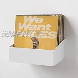 Indian Decor Wall Mounted Floating Magazine Holder 3113- White Color-image-69
