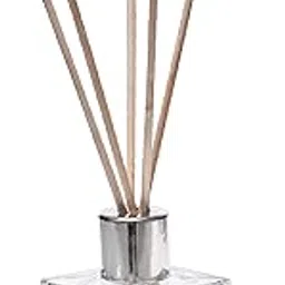 Pure Source India Glass Decorative Reed Diffuser Bottle/Glass Vase, 30 ML Squire Coming with 6 Pcs Sticks-picture-13