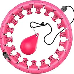 BROCCOLIN Smart Weighted Hula Hoop for Adults Weight Loss – Adjustable Fitness Hoop with Auto-Spinning Ball, 360° Massage, Detachable Links, and Quiet Bearings for Home Exercise (Multi Color)-picture-38