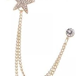 calandis ™ 5xShiny Rhinestone Five Pointed Star Brooch Pin Badge Stylish Men's Brooch Pin Gold | Pins & Brooches | Fashion Jewelry-picture-27