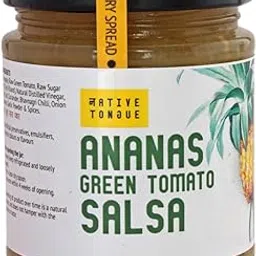 Native Tongue | Ananas Salsa | Pineapple with Green Tomatoes and Coriander | Pure | Delicious | Easy to Spread | 100% Natural | No Added Preservatives | No Artificial Colour | Vegan | Dairy Free | 200 GMS-image-77
