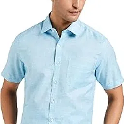 diverse Men's Solid Regular Fit Formal Shirt (DCMFH02RC17KA2-739F_Yellow_44)-picture-14