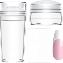 3x4 Pieces French Nail Stamper Clear Silicone Stamping Professional Detachable-picture-35