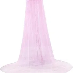 THE STYLE SUTRA Net Bed Canopy Netting Outdoor IndoorHammocks Cribs Hanging Decor Light Pink-image-72