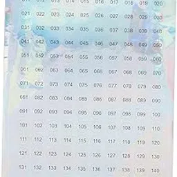ECOMISTIQ® Laser Digital Label Stickers for Office Products Lipstick Number 001 to 160|Health & Beauty| Nail Care, Manicure & Pedicure | Artificial Nail Tips-image-8
