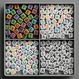 Pack of 400 Alphabet Beads for DIY Jewellery Making – 100 Pcs Each Style | Multicolor Acrylic Letter Beads for Bracelet, Necklace, Keychain, Craft Kit-image-81