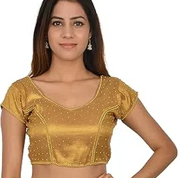 nishtha creation Blouse Women's Raw Silk Saree Blouse-picture-44