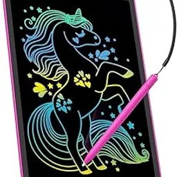SNAPTRON Return Gifts for Birthday for Kids Party 1pc LCD Color Writing Pads for Study/Digital, Drawing Tablets Screen 3 4 5 6 Years Old Magic Slate in Combo Best Erasable Board Set for Girls Toys-image-63