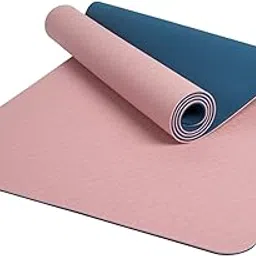 JAZZY PEARLS® Exercise Yoga Mat Lightweight Comfort Non Slip for Travel Gym Mat Exercising Blue Pink 183x61x0.6-Sporting Goods-Fitness, Running & Yoga-Fitness Equipment & Gear-Exercise Mats-1 Yoga Mat-image-14