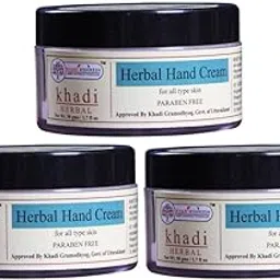 KHADI RISHIKESH Herbal Natual Hand Cream Combo Set Pack Of - 50Gm x 3 (150Gm)-picture-45
