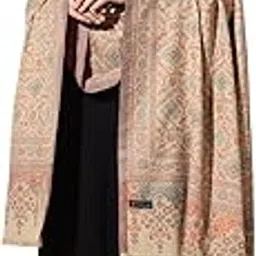 pashmoda Women Kashmiri Jamawar Antique Mughal Shawl, Jacquard Shawls (Size 101X203 CM)-picture-14