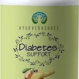 AYURVEDASHREE Diabetes Support -60 Caplets I Blood Sugar Control with 1000 MG High Strength Herbs Vijaysar, Gurmar and many more herbs | Herbal Supplement for Blood Sugar I100% Vegetarian & Ayurvedic.-image-89