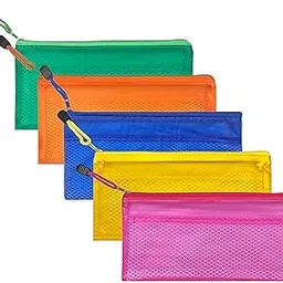 Dotpot Large Size Document Zip Bag/Pouch 12 inch *18 inch Multicolour - (Multicolour, Small Size) (Pack of 5)-picture-36