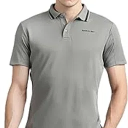 reebok Men's Polo T Shirt |Training | Swift Mesh Perf Polo | Polo/Collar | Regular FIT | Half Sleeve | 100% Polyester with Speedwick tech-picture-21