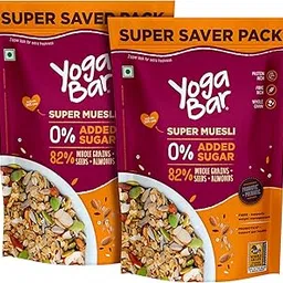 Yogabar Muesli Wholegrain Breakfast Cereals | Healthy Breakfast Cereals | Granola | Gluten Free | Antioxidant Rich | Healthy Food For Breakfast | Protein Rich, Nut (700Gm - Pack Of 2)-picture-10