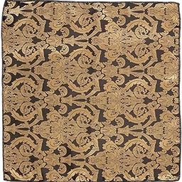 the tie hub Geomatrical Golden Microfiber Pocket Square For Men-picture-34