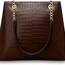 global impex Large Capacity Croco Pattern Tote Bags For Womens Big Purses And Handbags Ladies Shoulder Bag-picture-11