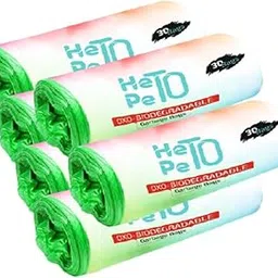 HETOPETO Garbage Bags, Medium Size, 19 x 21 Inches, Wet and Dry Waste (Green, Pack of 6)-picture-30