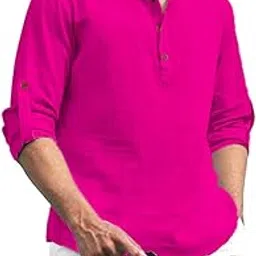 apektra Beige Color Cotton Blend Mandarin/Chinese Neck Short Kurta Straight Kurta for Men (S)-picture-35