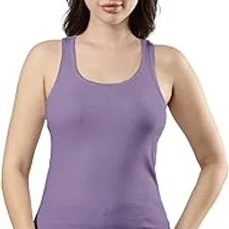 Body Hugging Waist Length Camisole, Solid, Soft and Comfortable Cotton Fabric with Racer Back, for Women,Pack of 1-image-4